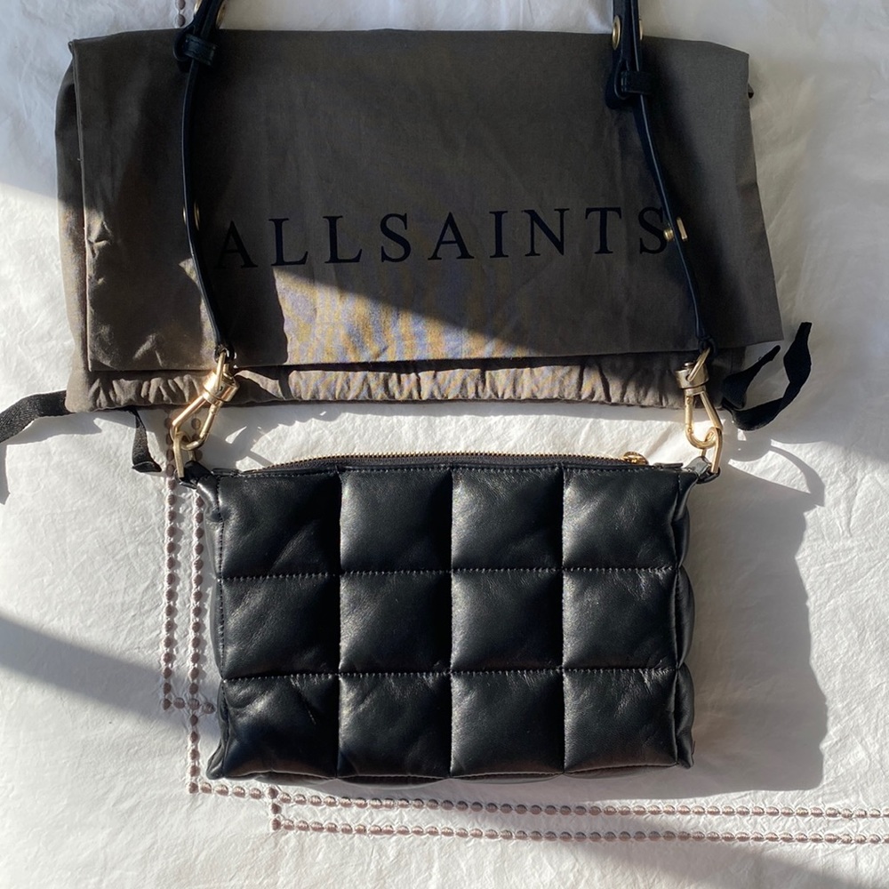 ALLSAINTS Eve Quilted Leather Shoulder Bag